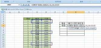 excel表格sumif函数如何使用图解