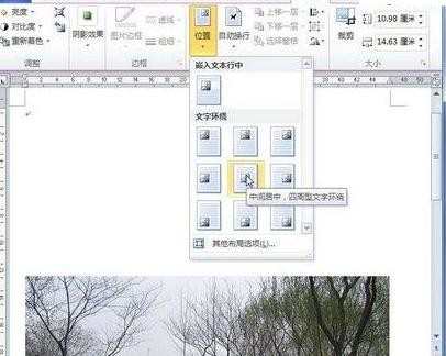 word2010怎么设置图片格式布局