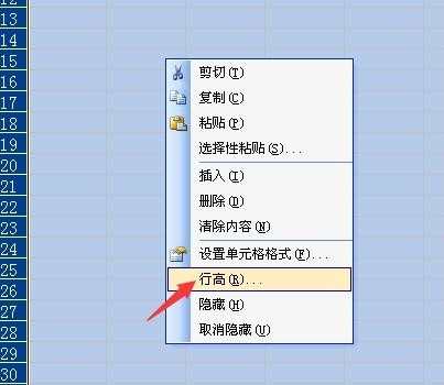 Excel2007怎么设置统一行高的两种方法