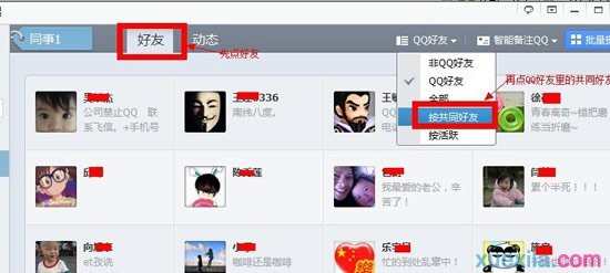 怎样查看qq共同好友