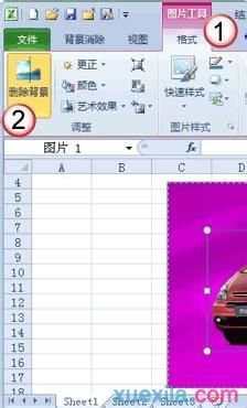 Excel2010怎样删除图片背景