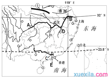 江苏泰州渔行实验学校八年级上期中考试地理试卷