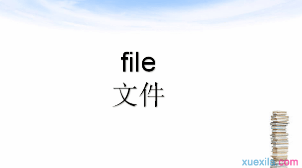 file是什么意思 file的用法