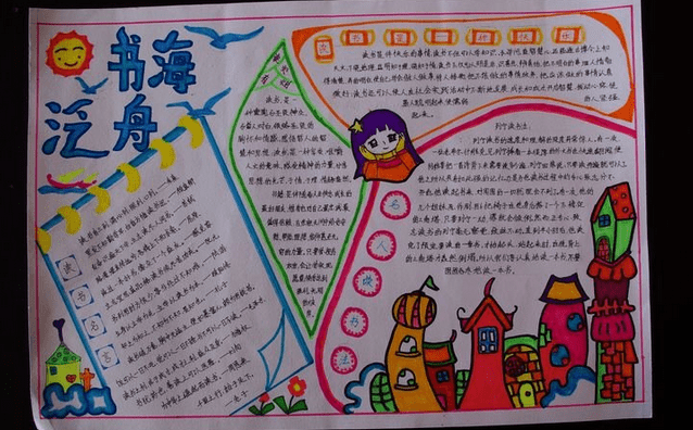 关于做一个快乐的读书人手抄报版式素材