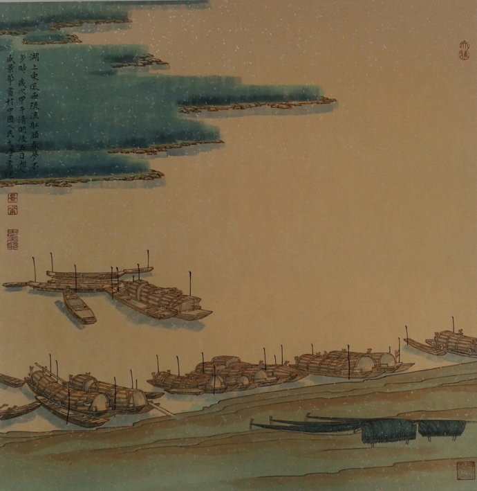 著名画家山水画作品，著名画家山水画图片