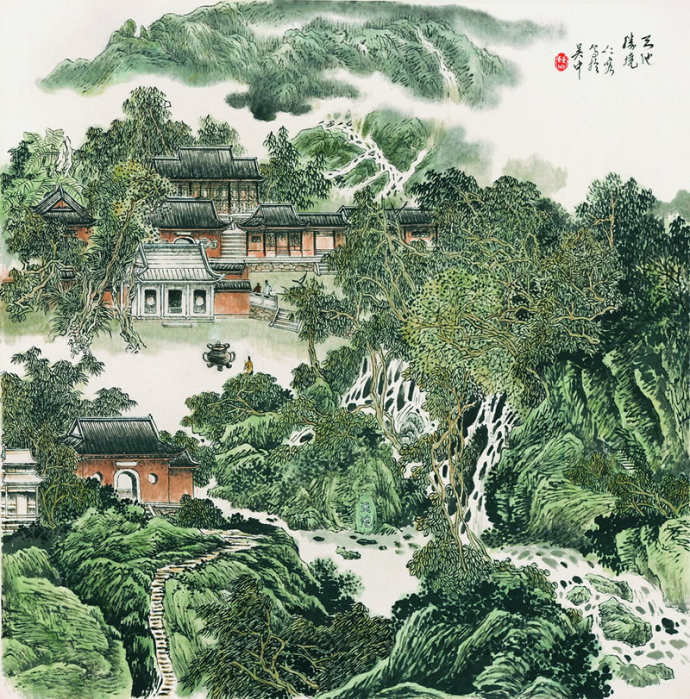 国画山水画作品欣赏，著名山水画作品图片