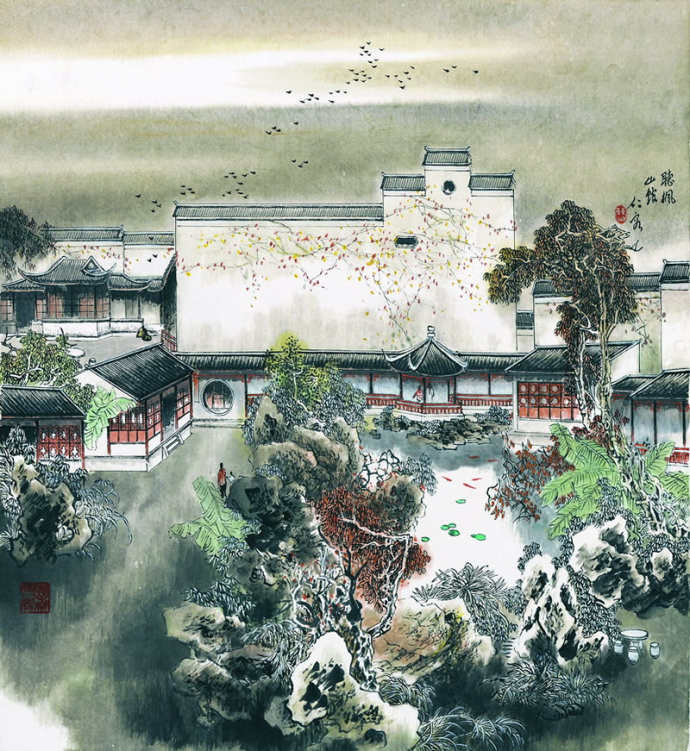 国画山水画作品欣赏，著名山水画作品图片