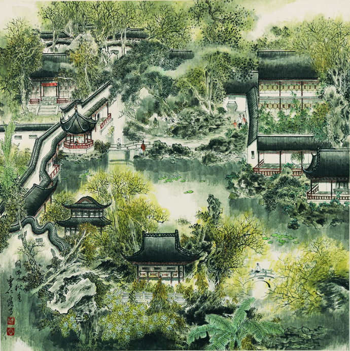 传统中国山水画图片_传统中国山水画作品