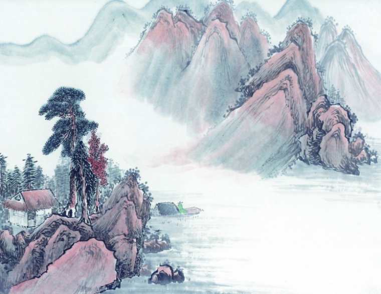 传统中国山水画图片_传统中国山水画作品