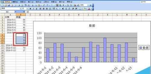 Excel2007怎么将坐标轴空白日期删除