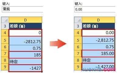 excel表格设置数字格式教程