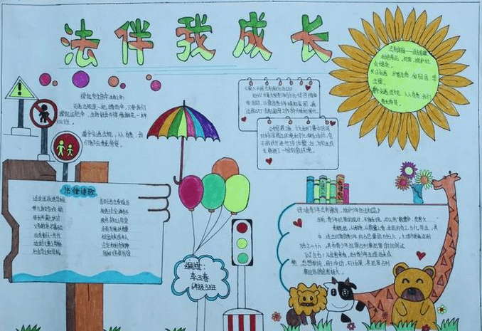 小学法律知识手抄报版面_法律知识手抄报版面