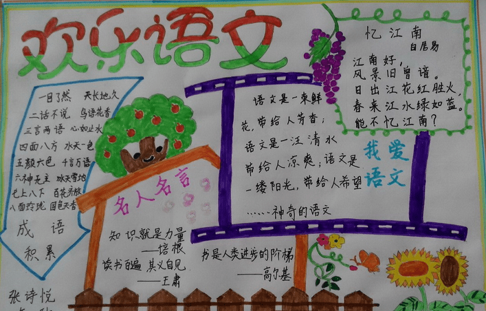 漂亮的小学高年级手抄报内容_精美的小学高年级手抄报资料