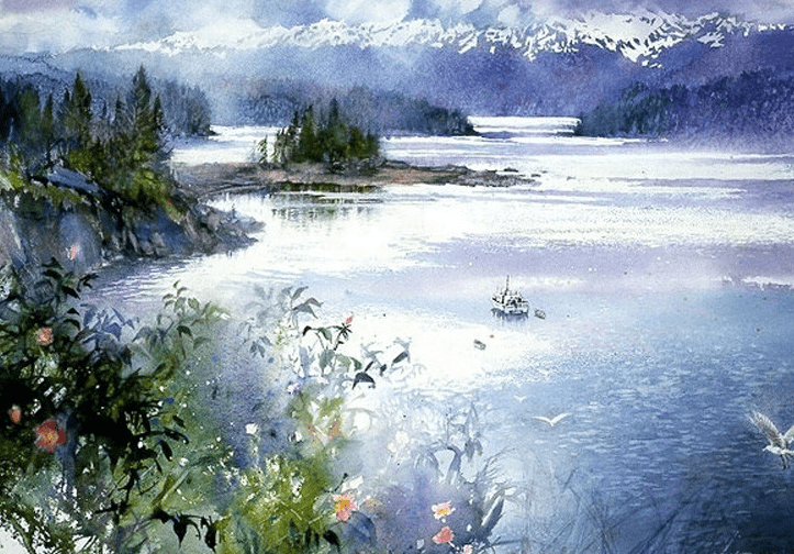 欧洲水彩风景画作品_欧洲水彩风景画精选