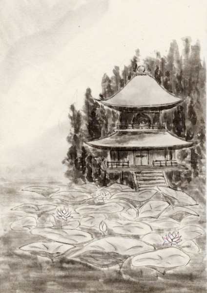 竖式大幅高清山水画_竖幅山水画高清贴图