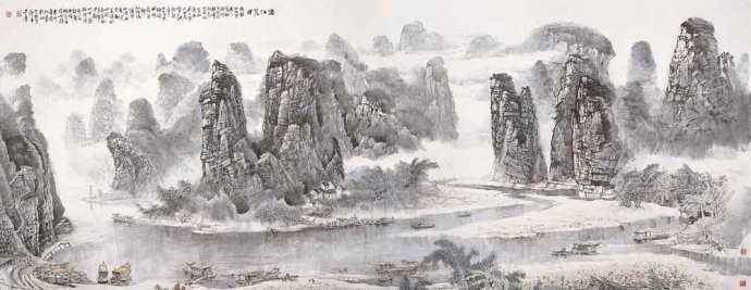 水墨风景装饰画图片_水墨风景装饰画素材