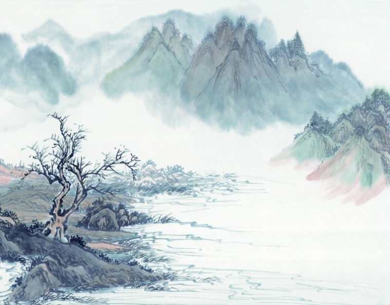 山水风景装饰画精品图片