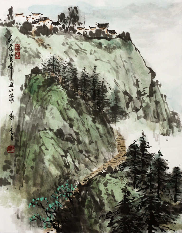 水墨丹青山水画壁纸_水墨丹青山水画图片