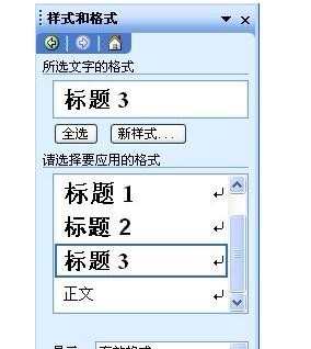 Word 2003文档怎么清除样式或格式