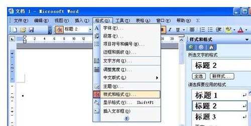 Word 2003文档怎么清除样式或格式