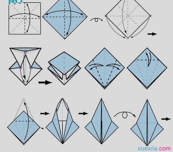 折纸鹤大全图解
