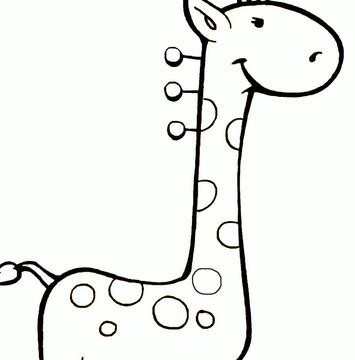 长颈鹿卡通简笔画图片