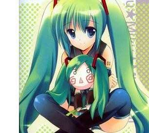 动漫初音画画图片