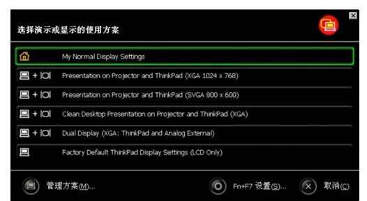 使用thinkpad外接显示器进行投影