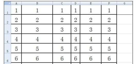 excel2007平均分布各行各列的方法