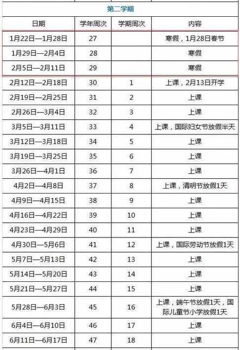 2017广东中小学高校寒假放假时间安排 2017广东学校寒假放假时间