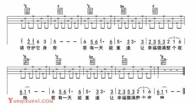 城里的月光吉他弹唱简谱