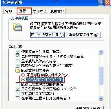 隐藏文件和文件夹无法显示怎么办