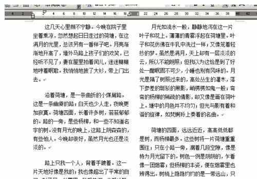 word2003怎么对文档进行分栏