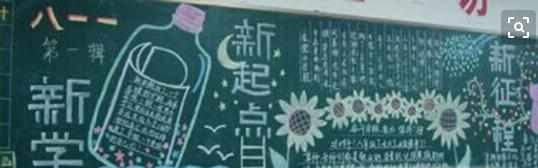 新学期新开始黑板报内容