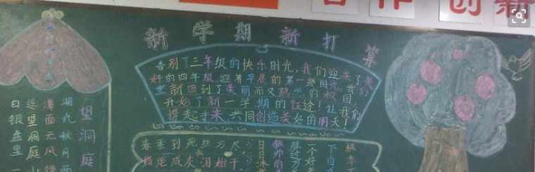 关于新学期黑板报材料