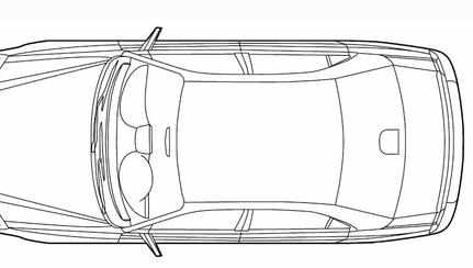 汽车俯视图简笔画图片