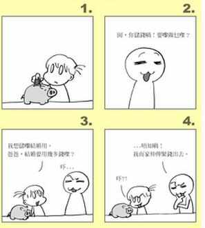 4格漫画图片简笔简单的图片