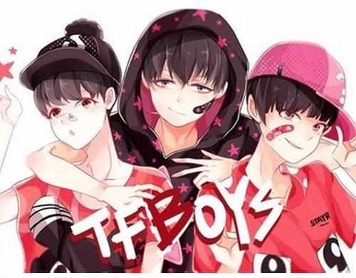 tfboys漫画图片