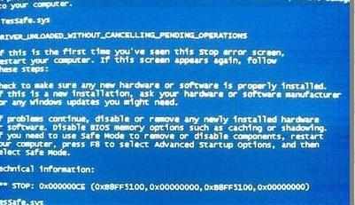 电脑蓝屏代码0x000000CE是什么问题