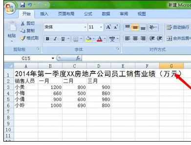 excel2007中制作一个完美的业绩表格方法