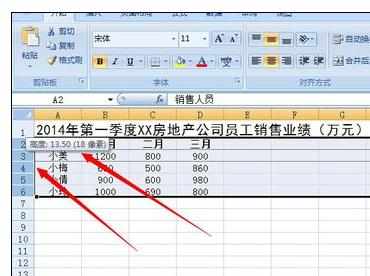 excel2007中制作一个完美的业绩表格方法