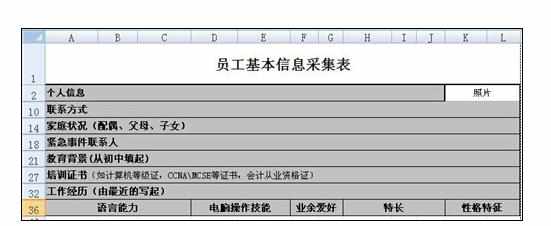 excel2007中制作员工入职信息表的方法