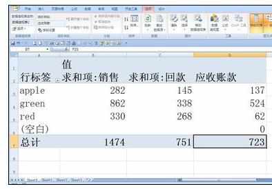 excel中利用数据透视表来计算字段的方法