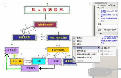 Word中制作流程图的操作方法