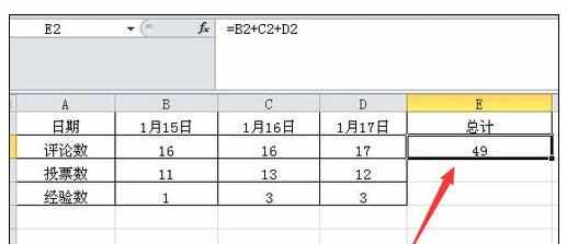 Excel表格中求和几种的操作方法