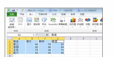 Excel2007中表格制图的操作方法