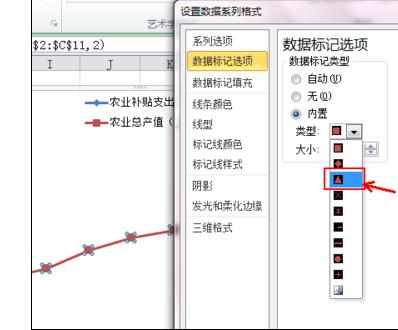 Excel2007图表中添加数字标签和趋势线的操作方法