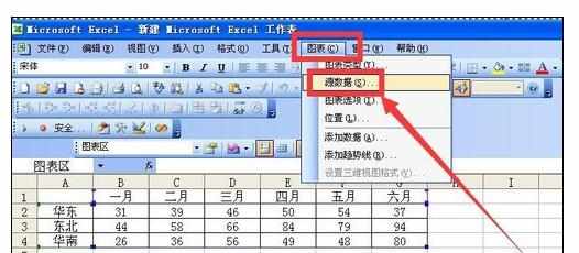 Excel中修改图例系列名称的操作方法