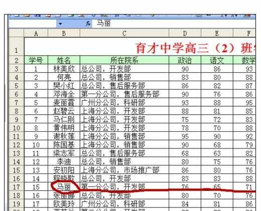 Excel2007中进行高级模糊查找的操作方法