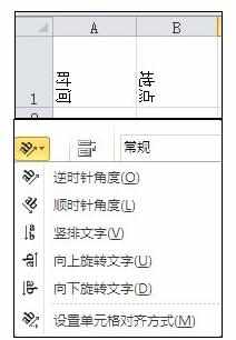 Excel中表格改变文字方方法向的操作